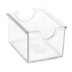 Thumbnail image #1 for Thunder Group PLSP032CL Rectangular Clear Plastic Sugar Packet Holder Case of 10 Dozen