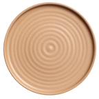 Thumbnail image #1 for Vertex China Elements E-D8-D 9-Inch Round China Plate, Gold Dust, Embossed Rim, Stacking Case of 2 Dozen