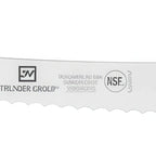 Thumbnail image #1 for Thunder Group SLKF407WT Bread Knife, 9-1/2" Stainless Steel Blade, White Polypropylene Handle Case of 6