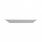 Thumbnail image #2 for G.E.T. Vogue - EGS DS99-W Square Melamine Plate, White, 9 x 9 x 1 in, Medium Rim Case of 6
