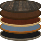 Thumbnail image #1 for Oak Street INLY24RND Round Laminate Table Top, 24" Diameter, 1-1/4" Thick, Wood Inlay Edge