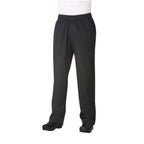 Thumbnail image #1 for Chef Works CVBP-BLK-3XL Baggy Chef Pants, Black, 3XL, 65/35 Poly/Cotton Twill with Cool Vent Inserts