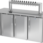 Thumbnail image #1 for Victory Refrigeration VDD72HC-S-12T 72-Inch Stainless Steel Direct Draw Beer Dispenser, 12-Tap, 3 Half-Keg Capacity