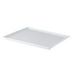 Thumbnail image #1 for CAC China French XFCH-SQ16 White Melamine Square Plate, 10-3/4" Case of 2 Dozen
