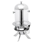 Thumbnail image #1 for Eastern Tabletop Luminous 7572LHF 2-Gallon Acrylic Beverage Dispenser with Stainless Steel Ice Chamber and Hands-Free Push Spigot