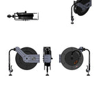 Thumbnail image #2 for T&S Brass equip 5HR-242-01 Open Epoxy-Coated Steel Retractable Hose Reel with 3/8-Inch x 50-Foot Non-Marking Hose and Spray Valve