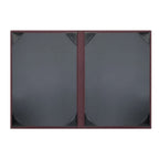 Thumbnail image #2 for Risch Iridescent IRI-2V 5.5X8.5 Padded Shimmer Faux-Leather Double-Fold Menu Cover, 2-View, 5-1/2" x 8-1/2" Case of 25