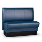 Thumbnail image #1 for JustChair Manufacturing JBS-USP-42-GR2 Single Restaurant Booth, 42"H, Upholstered Stitched-Welt Panel Back with Lumbar Support, Upholstered Seat