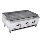 Thumbnail image #2 for Magic Chef Commercial E-Series M36CB 36" Countertop Radiant Charbroiler, Natural Gas, Adjustable/Reversible Cast Iron Grates