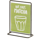 Thumbnail image #1 for Cal-Mil Logan 25203-811-13 Round Metal Tabletop Sign Holder, 9"W x 4.5"D x 12.5"H Case of 6