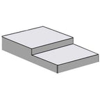 Thumbnail image #1 for MVP Group LLC Hydra-Kool KT012K Step Shelf, 2-Level, Gray