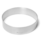 Thumbnail image #1 for JB Prince MA286 18 Seamless Stainless Steel Round Pastry Ring, 7" Diameter x 1.75" Deep