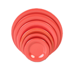 Thumbnail image #1 for Thunder Group CR007RD Orange Melamine Plate, 7-5/8" Diameter, Round, Wide Rim Case of 6 Dozen