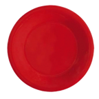 Thumbnail image #1 for G.E.T. Red Sensation WP-7-RSP . . 7-1/2" Round Red Melamine Wide-Rim Plate Dozen Case of 4 Dozen