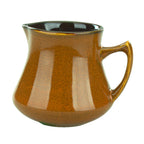 Thumbnail image #1 for International Tableware Luna LU-40-TA 4 oz Stoneware Creamer with Handle, Terracotta Reactive Glaze Case of 2 Dozen