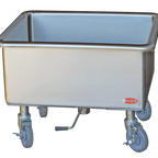 Thumbnail image #1 for Steril-Sil Company SK-2025 Mobile Soak Sink, 20-1/2" x 25-1/2" x 12" Bowl, 304 Stainless Steel