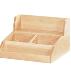 Thumbnail image #2 for Cal-Mil Blonde 2019-71 Rectangular Condiment Station Base, Solid Natural Maple Wood, 15"W x 14.5"D x 9.25"H