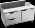 Thumbnail image #6 for Beverage Air Two-Section Sandwich Top Refrigerated Prep Table, 60-Inch, 1 Door, 2 Drawers, 12-Pan Capacity