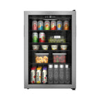 Thumbnail image #1 for Koolmore KM-BR45SS 4.5 Cu. Ft. Beverage Refrigerator Merchandiser, Tempered Glass Reversible Door, Black