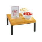 Thumbnail image #2 for Cal-Mil Madera 22065-6-99 Square Wood Buffet Riser, 12"W x 12"D x 6"H, Rustic Pine