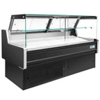 Thumbnail image #1 for USR Brands Coldline LDC48 Refrigerated Straight Glass Meat Deli Display Case, 47.2"W, Rear Refrigerated Storage, Stainless Steel Rear Work Surface