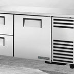 Thumbnail image #6 for True Mfg. - General Foodservice TUC-67D-2-HC 2-Section Undercounter Refrigerator, 1 Door/2 Drawers, Stainless Steel, Side-Mounted Self-Contained