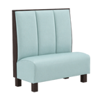 Thumbnail image #1 for ATSMFG ATS AT&S-AS-K48-3CH GR7 Kevin Standard Booth, single, 48" long x 48" high, 3-channel back, removable sinuous spring seat with connecting