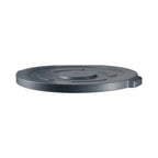 Thumbnail image #1 for CAC China TCNC-32LD 32-Gallon Gray Flat Plastic Trash Can Lid Case of 12