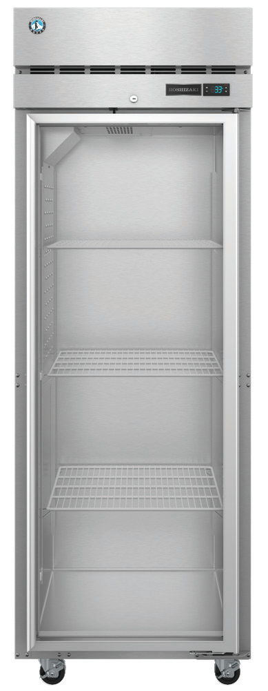 Product image #5 for Hoshizaki Steelheart One-Section Full Glass Door Reach-In Refrigerator, 23.1 Cu. Ft., Top-Mounted Self-Contained