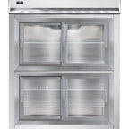 Thumbnail image #2 for Continental Refrigerator 2RESNSASGDHD Two-Section Reach-In Refrigerator, 57" Wide, Sliding Glass Doors, Self-Contained, Stainless Steel Exterior