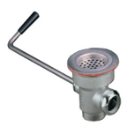 Thumbnail image #1 for Component Hardware Encore D50-4151 Twist Handle Waste Outlet, 3" Sink Opening, 1-1/2" Drain Outlet, Stainless Steel Strainer