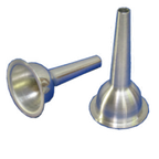 Thumbnail image #1 for Uniworld Foodservice Equipment 822ST1/2 Sausage Stuffing Tube, Aluminum, Bell-Shaped, #22, 1/2-Inch