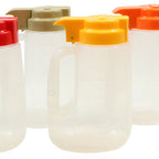 Thumbnail image #1 for TableCraft Products Option PP32A 32 oz Polypropylene Syrup Dispenser, Dishwasher Safe, Assorted Colors Case of 6