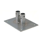 Thumbnail image #1 for Eagle Group SFP10-2 Seismic Foot Plate Kit for Two Adjacent Shelving Units, Zinc-Plated