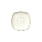 Thumbnail image #1 for Winco Royalsquare RSS-6-AW Square Porcelain Saucer, 6-Inch, American White Case of 3 Dozen