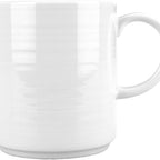 Thumbnail image #1 for International Tableware Marzano MZ-68 12 oz Porcelain Coffee Mug, Bright White, 3-1/4" Diameter x 3-3/4" High Case of 3 Dozen
