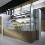 Thumbnail image #1 for Oscartek Muro MURO H11-2 A90SQ Self-Serve Air Screen Refrigerated Merchandiser, 59-Inch, Self-Contained, 2 Shelves