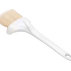 Thumbnail image #1 for Alegacy Foodservice Products 4917W Pastry Brush, 2" Wide, Sterilized Natural Bristles, Curved Footed Plastic Handle Case of 12