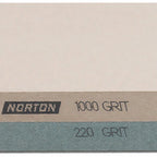 Thumbnail image #1 for JB Prince M994 A Water/Oil Knife Sharpening Stone, 220/1000 Grit, 8 x 3 x 1 in, with Plastic Case, Gray