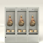 Thumbnail image #1 for Oscartek ProVino PROVINO I CC1400-2T Refrigerated Cheese & Charcuterie Deli Case, 55", Curved Glass, Stainless Steel, Self-Contained