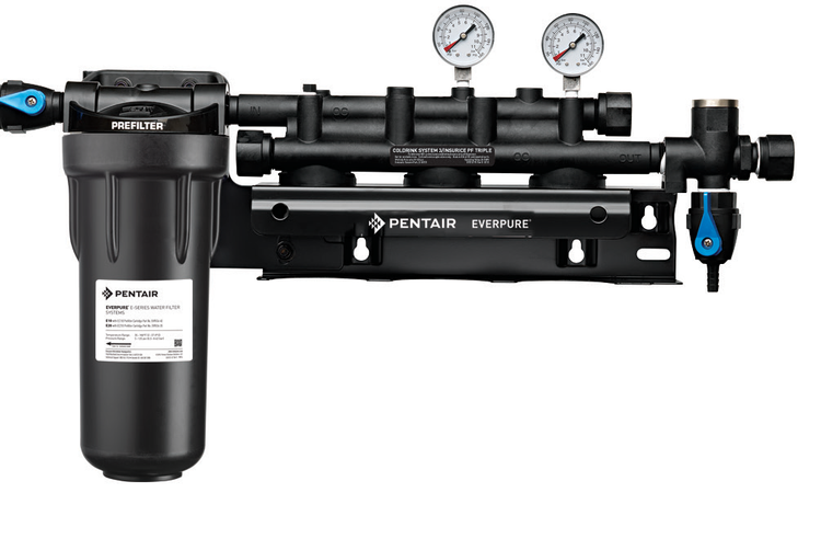 Product image #2 for Everpure Coldrink/Insurice Triple Water Filtration Manifold with 10-Inch Prefilter