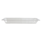 Thumbnail image #1 for Thunder Group PLPA8122L Clear Polycarbonate Food Pan, 1/2 Size Long, 2-1/2" Deep Case of 24