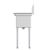 Thumbnail image #6 for KoolMore Three Compartment Stainless Steel Commercial Sink with Backsplash and Legs