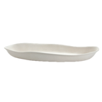 Thumbnail image #2 for Steelite International Delfin, Marisol Sandshell 7002DD003 Melamine Antipasto Serving Bowl, 2.75 qt., 19-1/2" x 10" x 2-1/4", Beige