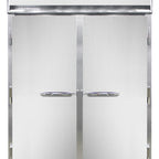 Thumbnail image #1 for Continental Refrigerator Designer Line D2RINSS-E Two-Section Roll-In Refrigerator, Solid Doors, Stainless Steel, Self-Contained