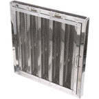 Thumbnail image #1 for AllPoints Foodservice Parts & Supplies 8014163 Stainless Steel Baffle Hood Filter with Spark Arrestor and Bottom Bracket, 20" H x 20" W x 2" D