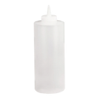 Thumbnail image #1 for TableCraft Products 32C 32 oz Clear Squeeze Bottle with Natural Cone Tip Case of 12
