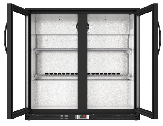 Product image #9 for KoolMore 35-Inch Two-Door Back Bar Refrigerator, 7.4 Cu. Ft., Black, Glass Swing Doors