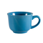 Thumbnail image #1 for CAC China Tango TG-1-PCK Porcelain Embossed Coffee Cup, 7-1/2 oz., Round, Peacock Case of 3 Dozen