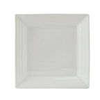 Thumbnail image #1 for Tuxton China Pacifica FPH-0845 Porcelain Square Plate with Embossed Wide Rim, 8-1/2" 1 Dozen